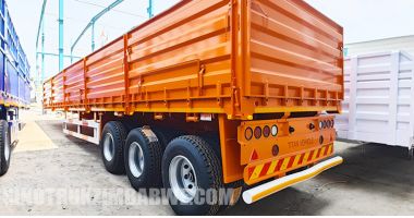 3 Axle Side Wall Semi Trailer will be Sent to Zimbabwe