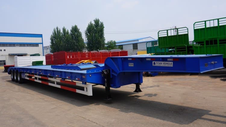 Tri Axle 80 Ton Low Loader Trailer for Sale in Senegal Dakar
