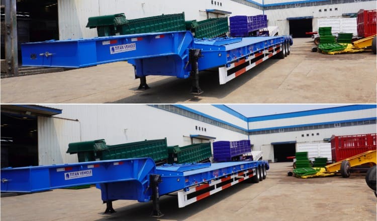Tri Axle 80 Ton Low Loader Trailer for Sale in Senegal Dakar
