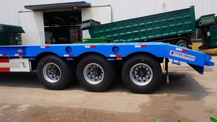 Tri Axle 80 Ton Low Loader Trailer for Sale in Senegal Dakar