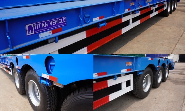 Tri Axle 80 Ton Low Loader Trailer for Sale in Senegal Dakar