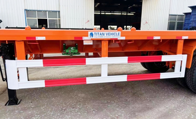 3 Axle Flat Bed Trailer with Front Board 40ft for Sale in Zimbabwe Bulawayo