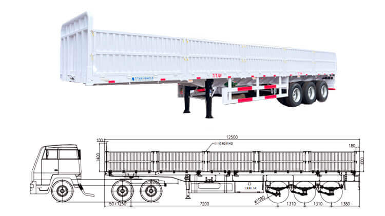 3 Axle Side Wall Semi Trailer for Sale in Zimbabwe