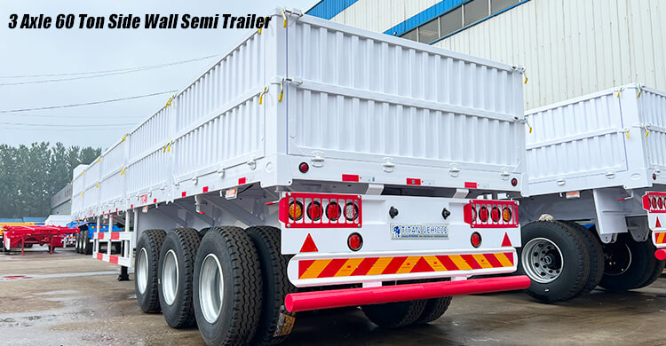 3 Axle Side Wall Semi Trailer for Sale in Zimbabwe