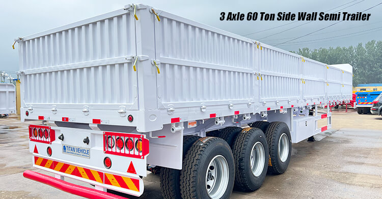 3 Axle Side Wall Semi Trailer for Sale in Zimbabwe
