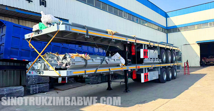 3 Axle 40 Ft Flatbed Semi Trailer for Sale in Harare Zimbabwe