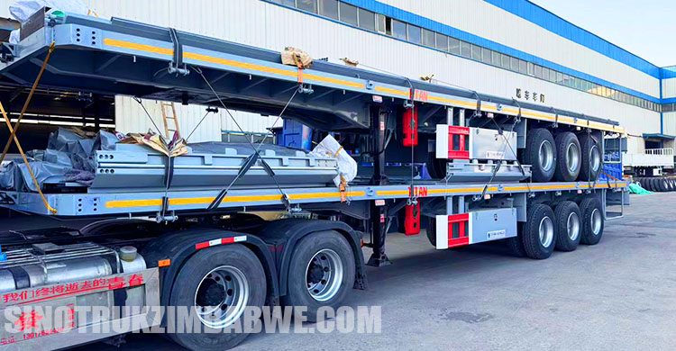 3 Axle 40 Ft Flatbed Semi Trailer for Sale in Harare Zimbabwe