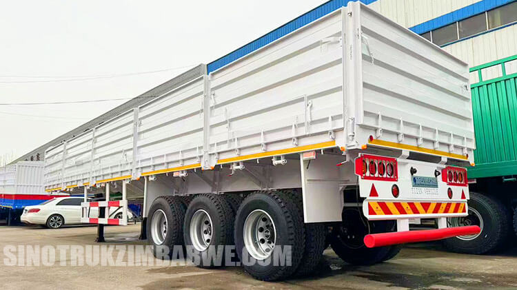 3 Axle Side Wall Grain Trailer will be Sent to Harare Zimbabwe