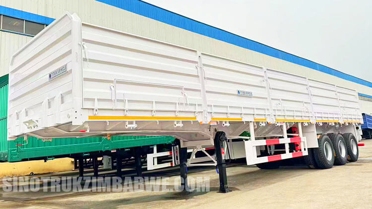 3 Axle Side Wall Grain Trailer will be Sent to Harare Zimbabwe