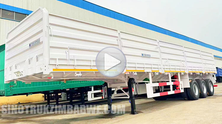 3 Axle Side Wall Grain Trailer will be Sent to Harare Zimbabwe