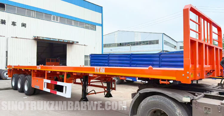 3 Axle Semi Truck Flatbed Trailer for Sale in Zimbabwe