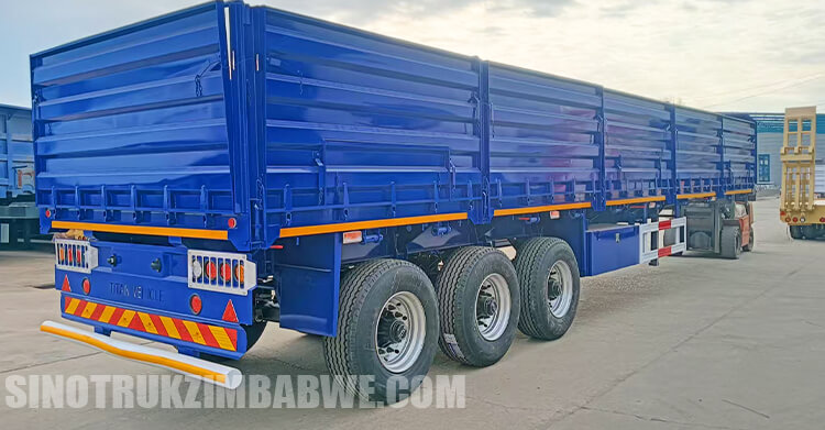 3 Axle Sidewall Semi Trailer for Sale in Zimbabwe