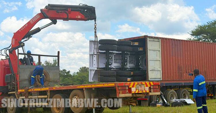 Factory Price Tri Axle Flatbed Trailer for Sale in Zimbabwe