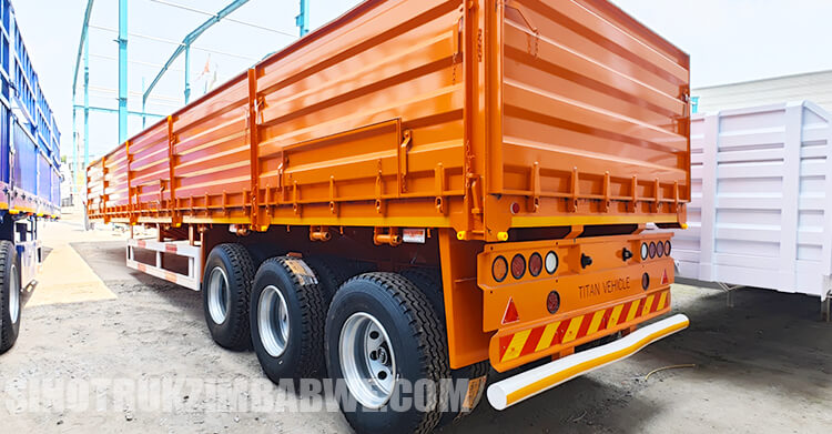 3 Axle Side Wall Semi Trailer for Sale in Zimbabwe