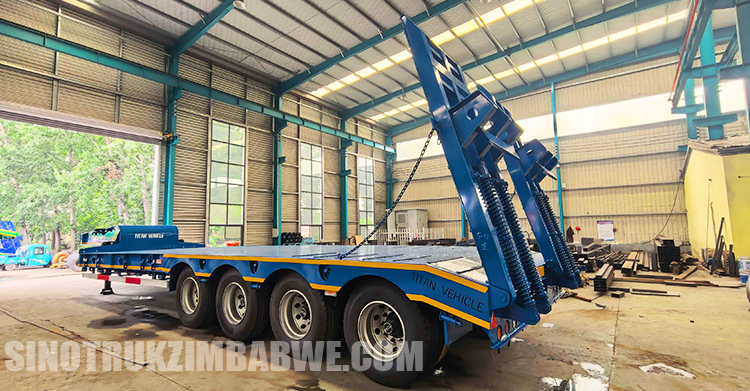 4 Axle 100 Ton Lowbed Trailer for Sale in Zimbabwe