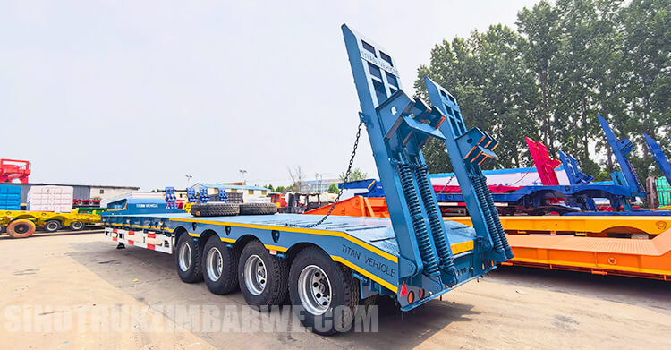 4 Axle 100 Ton Lowbed Trailer for Sale in Botswana