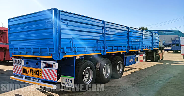 Tri Axle Dropside Trailer for Sale in Zambia