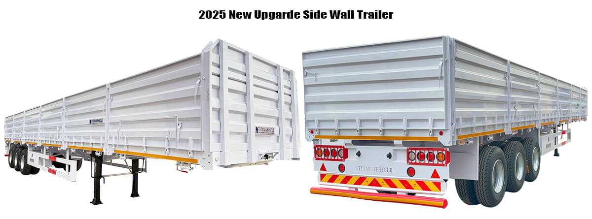 2025 New Model Tri Axle Dropside Trailer for Sale in Zimbabwe