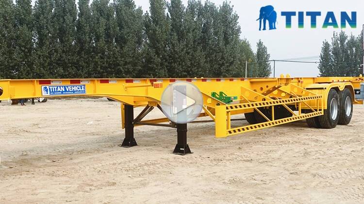 2 Axle Skeletal Trailer - 40ft Container Chassis Trailer for Sale in Zimbabwe