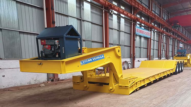 Tri Axle Removable Gooseneck Lowboy Trailer for Sale in Zimbabwe Harare