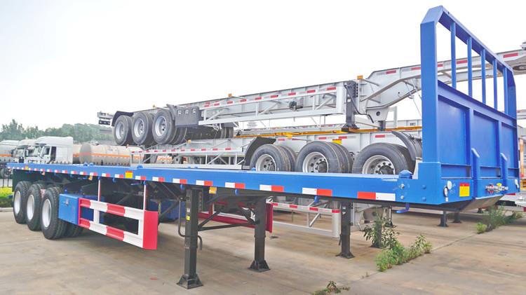 Tri  Axle 20 Foot Flat Deck Semi Trailers for Sale in Zimbabwe Mutare