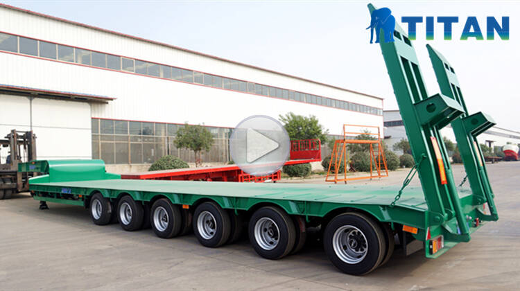 120 Ton Heavy Load Drop Deck Semi Trailer