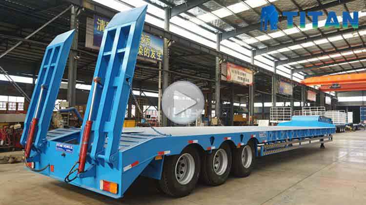 120 Ton Heavy Load Drop Deck Semi Trailer