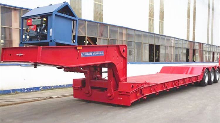 Low Prices of Front Loader Low Bed Trailer for Sale in Zimbabwe Bulawayo
