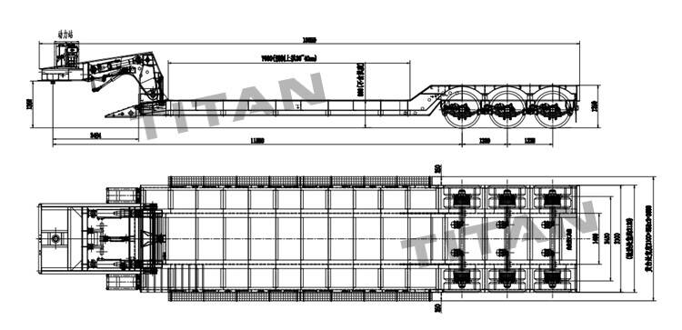 3 Axle 120 Ton Removable Gooseneck (RGN) Trailer for Sale