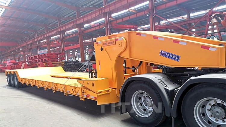 How Much is 60T Lowboy Gooseneck Trailer for Sale in Zimbabwe Kwekwe