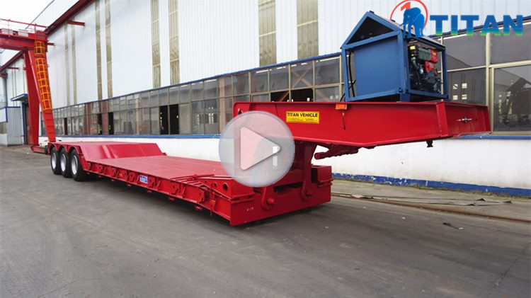 Low Prices of Front Loader Low Bed Trailer for Sale in Ghana Accra