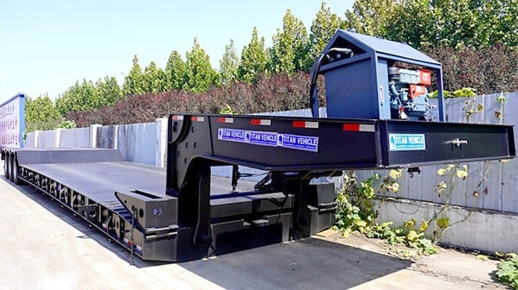 China 120 Ton Detachable Gooseneck Trailers for Sale in Zimbabwe Kadoma