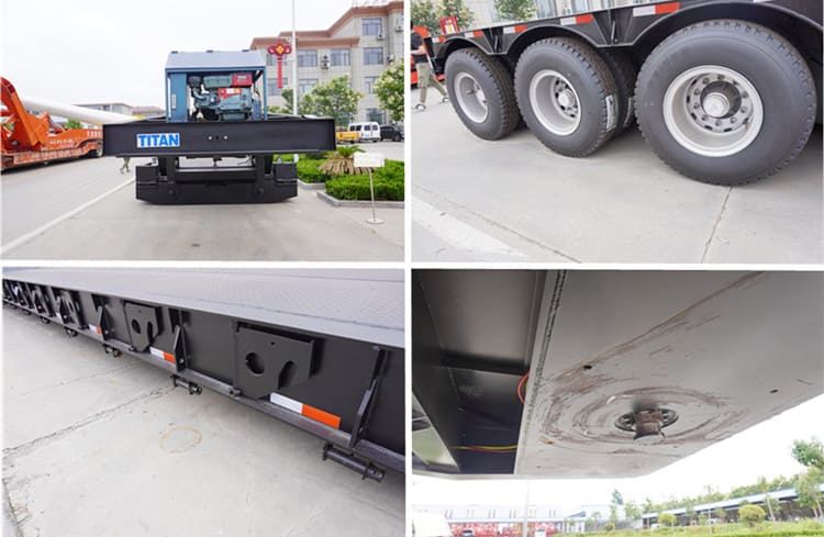 China 120 Ton Detachable Gooseneck Trailers for Sale in Zimbabwe Kadoma