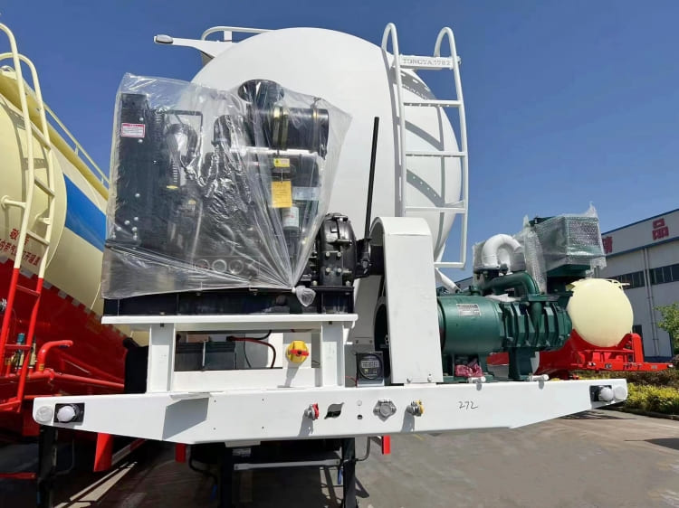 3 Axle 35m3 Pneumatic Dry Bulk Trailer for Sale in Zimbabwe