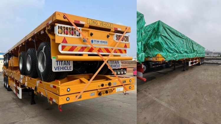 40 Ft Flatbed Trailer for Sale in Zimbabwe Harare | 3 Axle Flatbed Trailer Prices