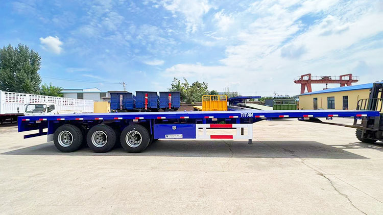 3 Axle 40 Ft Semi Truck Flatbed Trailer for Sale Near Me in Zimbabwe Harare