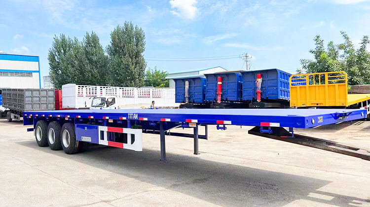 3 Axle 40 Ft Semi Truck Flatbed Trailer for Sale Near Me in Zimbabwe Harare