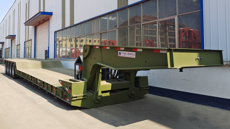 4 Axle 80 Ton Removable Gooseneck Trailer for Sale in Zimbabwe