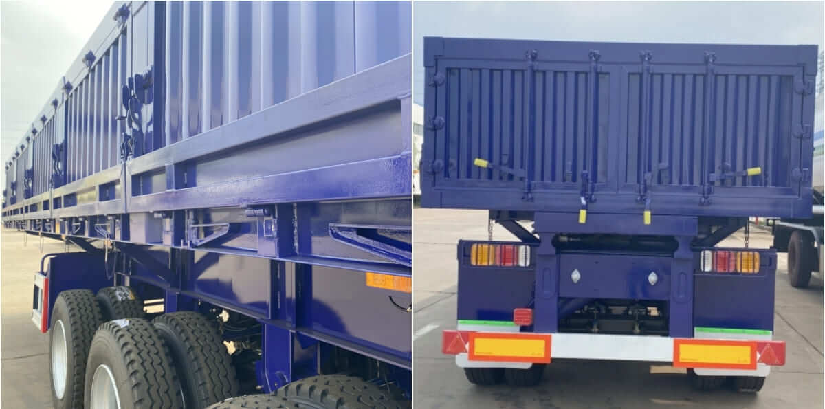 3 Axle 34 Ton Side Tipper Semi Trailer for Sale in Zimbabwe Harare