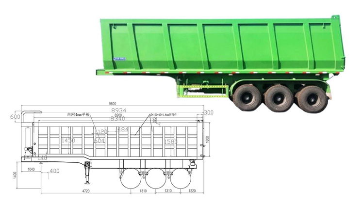 Semi Tipper | 100T 3 Axle Tipper Trailer for Sale Manufacturers i