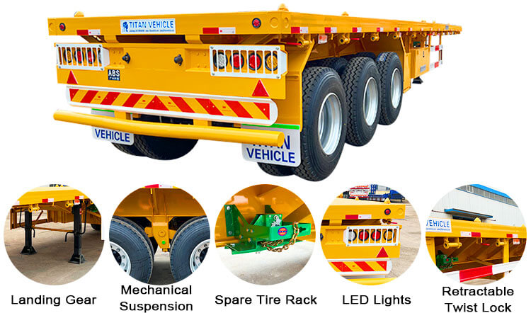 Flat Bed Tractor Trailer | Flatbed Tractor Trailer for Sale in Zimbabwe