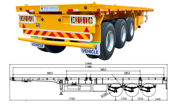 Flat Bed Tractor Trailer | Flatbed Tractor Trailer for Sale in Zimbabwe