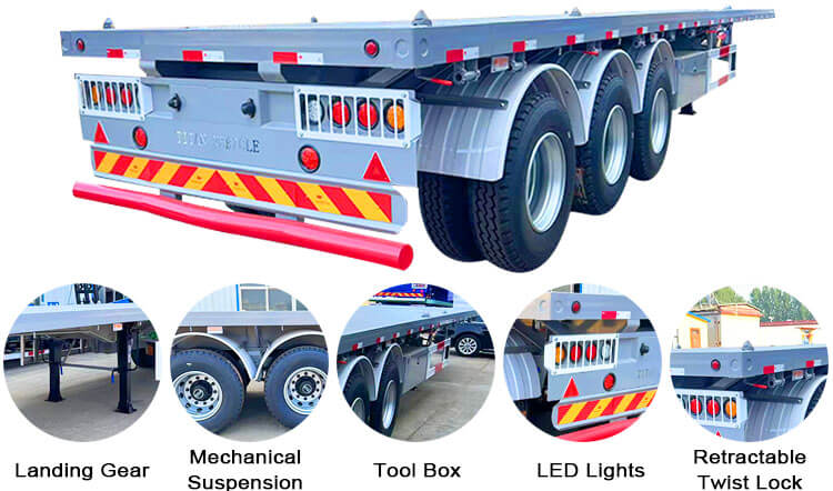 Types of Flatbed Trailers | Tri Axle Flatbed Trailer for Sale in Zimbabwe