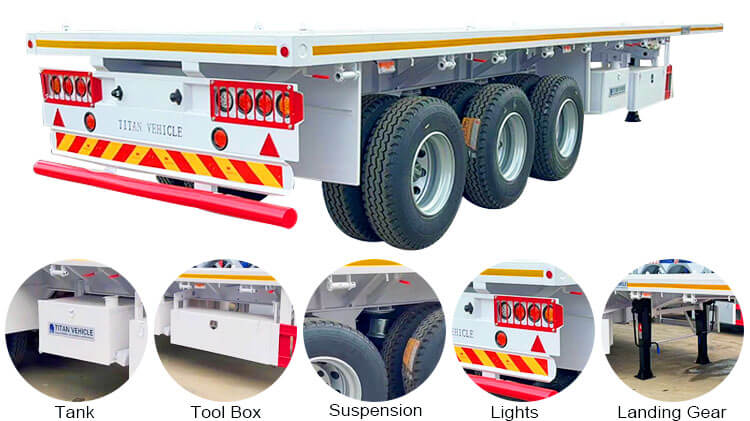 3 Axle Flatbed Trailer for Sale in Harare Zimbabwe