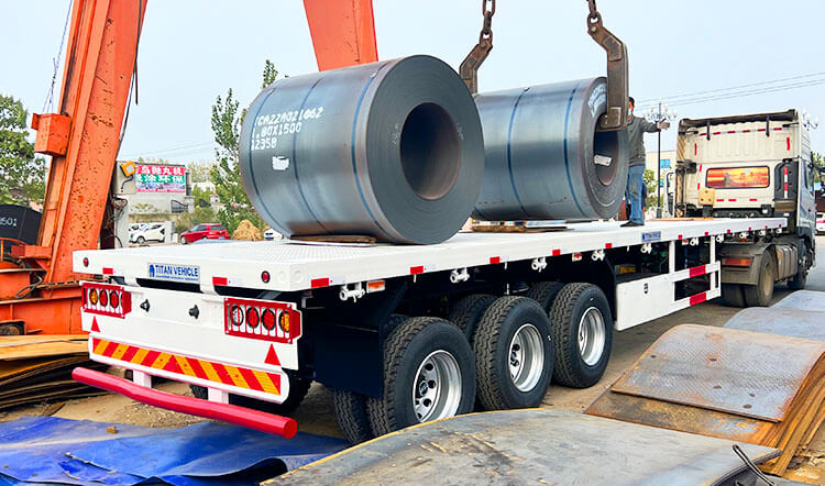12 M Tri Axle Trailer for Sale - Best Flatbed Semi Trailer Manufactures in Zimbabwe