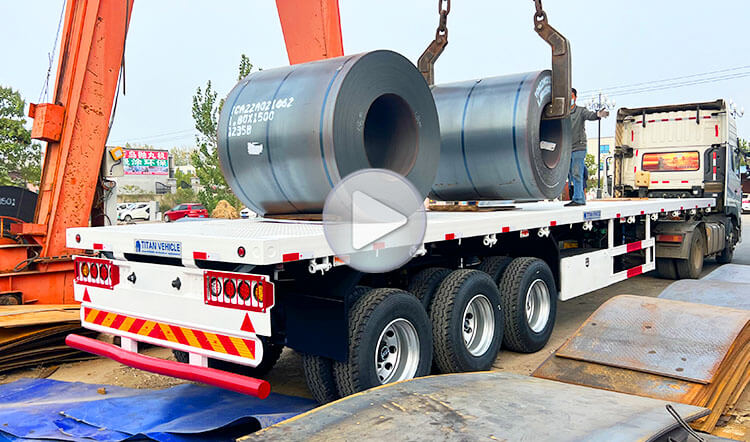 12 M Tri Axle Trailer for Sale - Best Flatbed Semi Trailer Manufactures in Zimbabwe