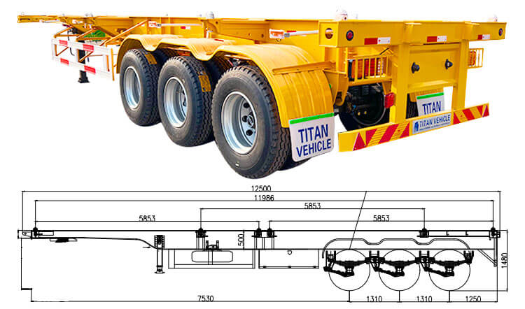 Shipping Container Chassis Price - 40 Ft Container Chassis for Sale in Zimbabwe