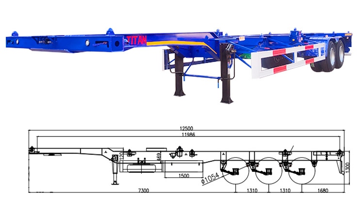 Container Chassis Trailer | 40 Foot Container Chassis for Sale in Zimbabwe