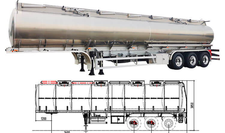 Semi Tanker Trailer | Aluminum Tanker Trailer for Sale in Zimbabwe