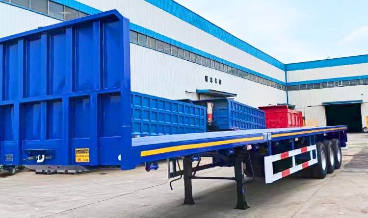 3 Axle 40 Ft Flatbed Truck Trailer for Sale in Zimbabwe